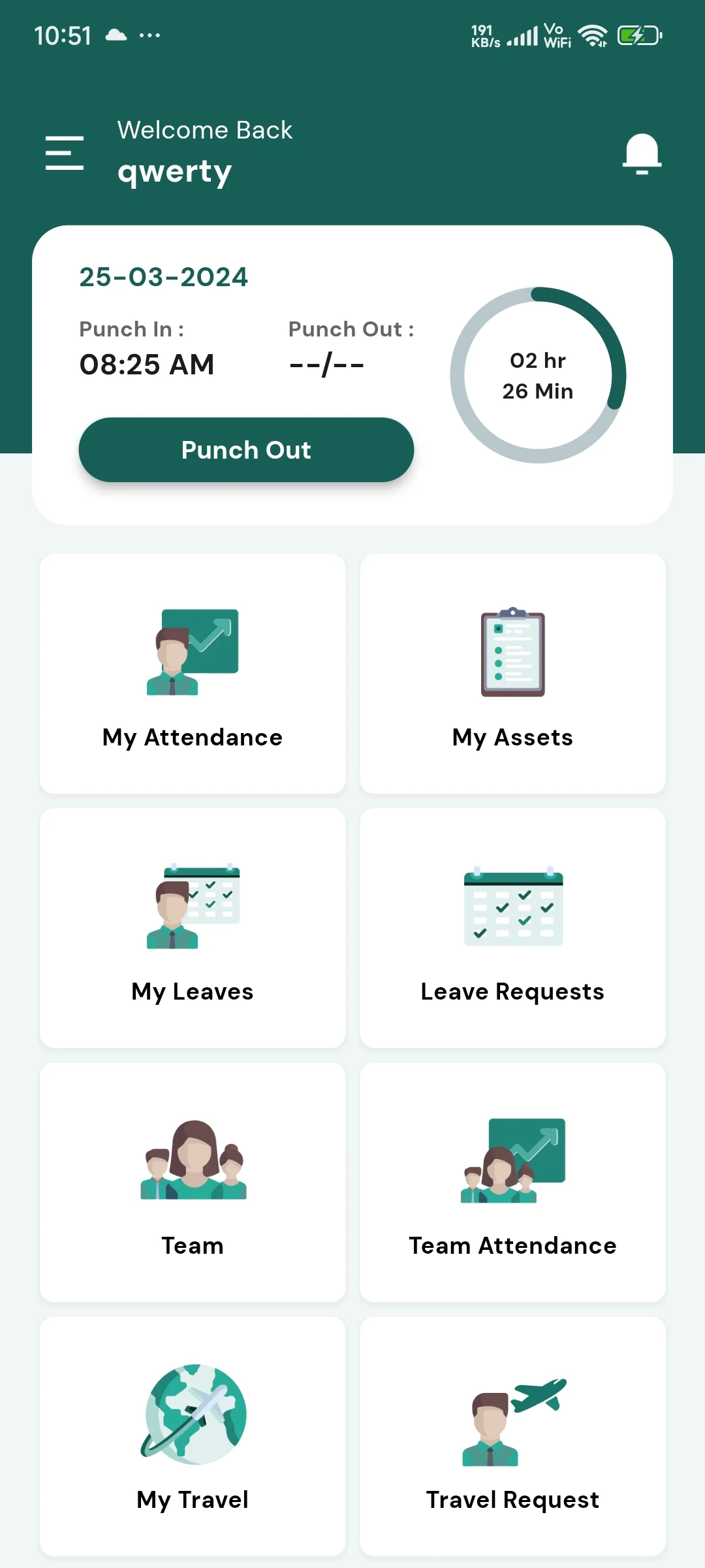 Attendance Management screenshot